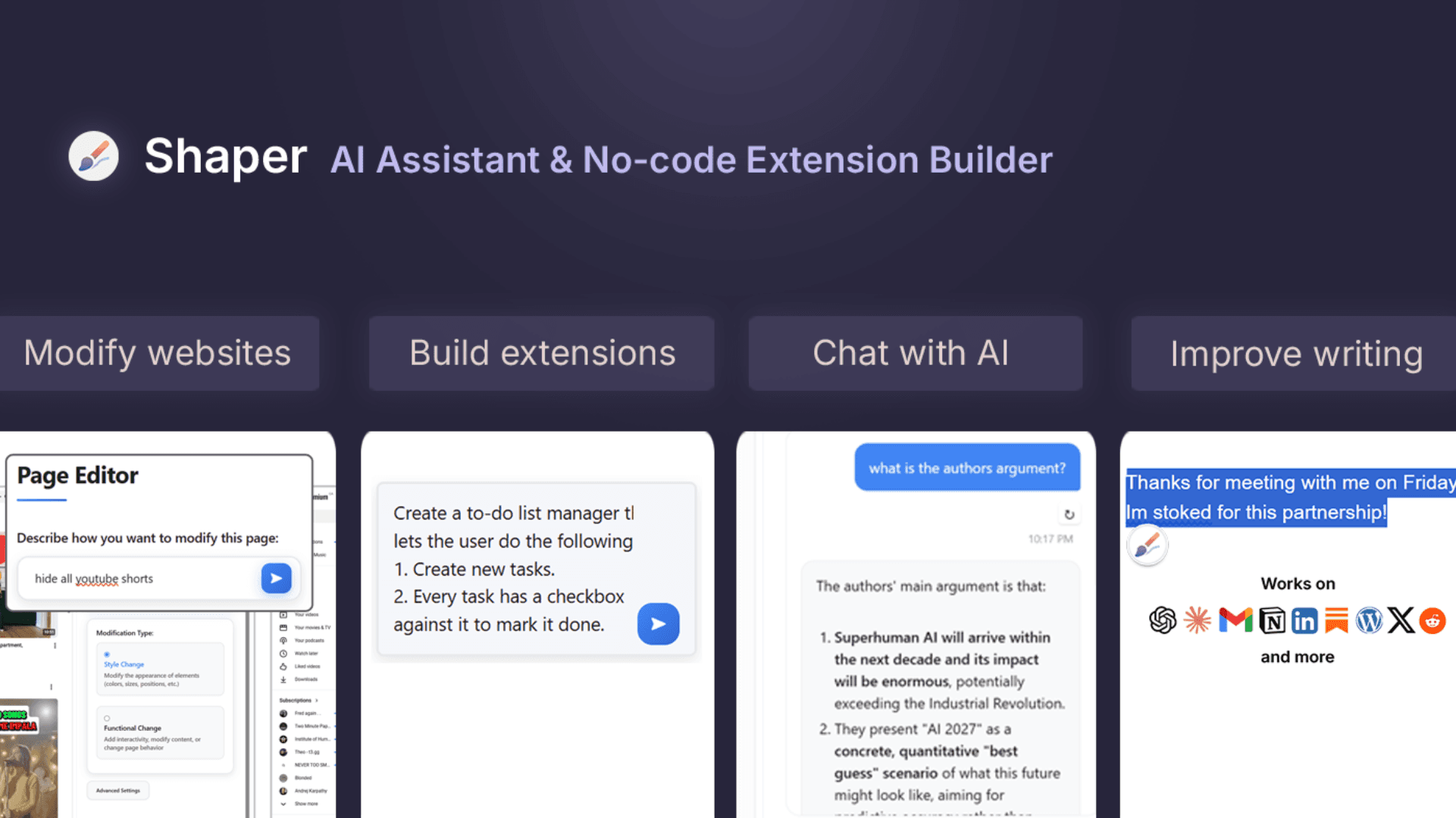 Shaper AI Assistant Demo Video