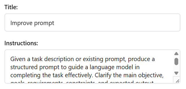 Built a prompt libray